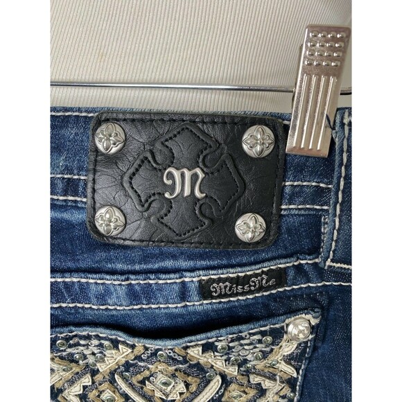 Miss Me Signature Blue Bootcut 5 Pocket Denim Size 28 X 34 - Picture 7 of 9